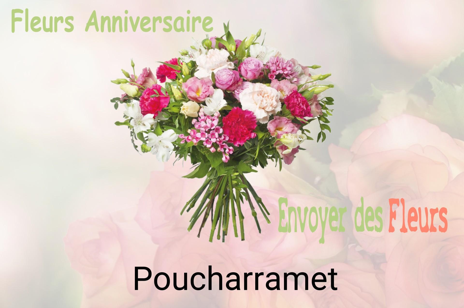 Bouquet de fleurs d’anniversaire livré à Poucharramet